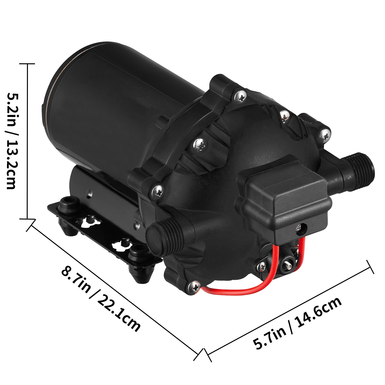 Automatic Washdown Pump For Rv And Boat With Coiled Hose_voghion.com